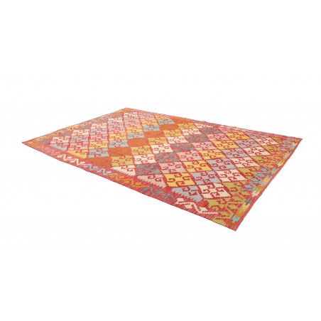 Tappeto Kilim Afghanistan marrone rosso 203x297