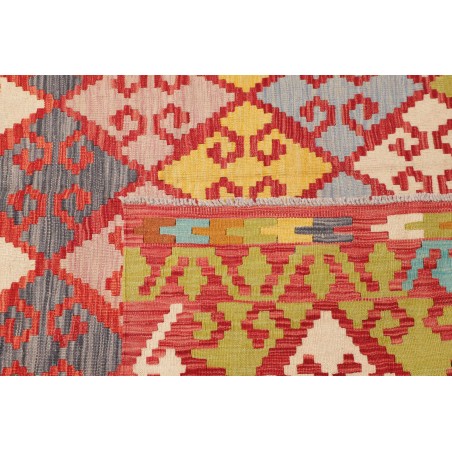 Tappeto Kilim Afghanistan marrone rosso 203x297