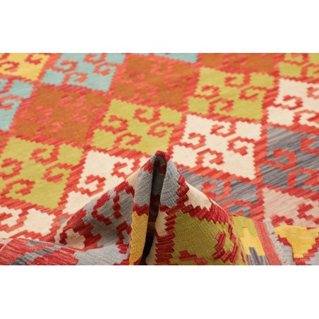 Tappeto Kilim Afghanistan marrone rosso 203x297
