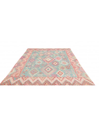 Tappeto Kilim Afghanistan beige blu 210x292