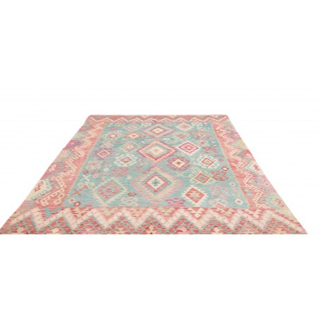 Tappeto Kilim Afghanistan beige blu 210x292