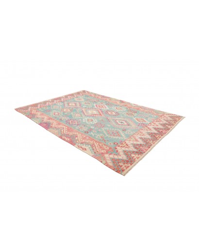 Tappeto Kilim Afghanistan beige blu 210x292
