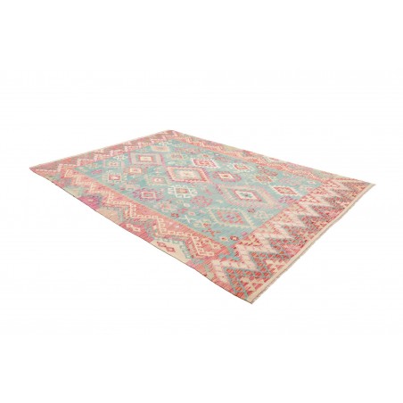Tappeto Kilim Afghanistan beige blu 210x292