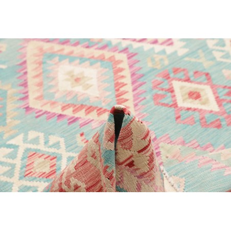 Tappeto Kilim Afghanistan beige blu 210x292
