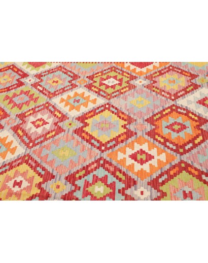 Tappeto Kilim Afghanistan marrone bianco 205x290