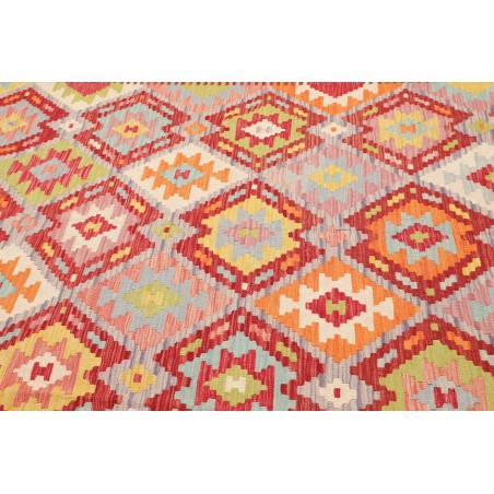 Tappeto Kilim Afghanistan marrone bianco 205x290