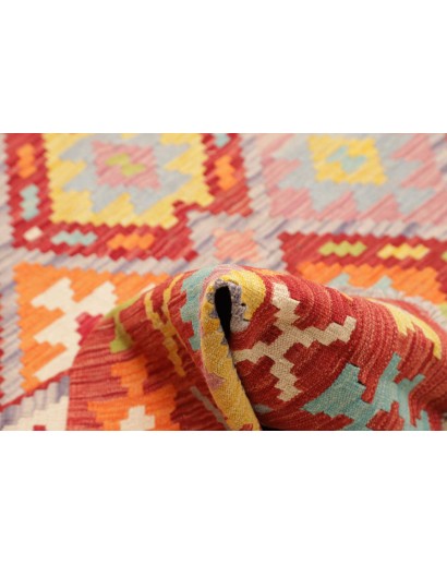 Tappeto Kilim Afghanistan marrone bianco 205x290
