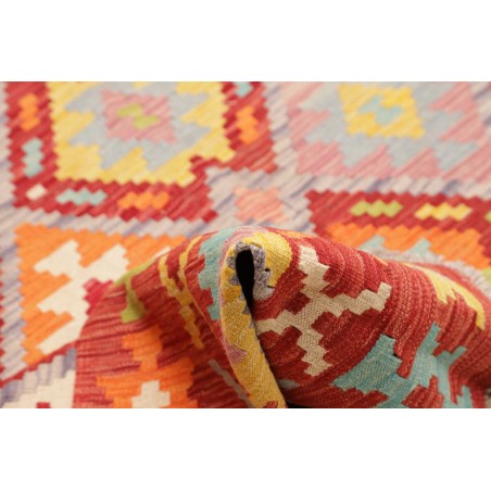 Tappeto Kilim Afghanistan marrone bianco 205x290