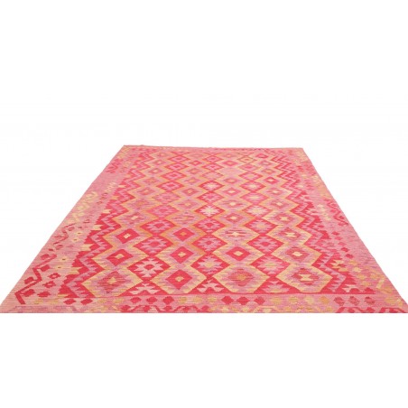 Tappeto Kilim Afghanistan arancione rosso 204x289