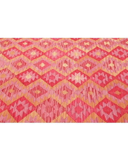 Tappeto Kilim Afghanistan arancione rosso 204x289