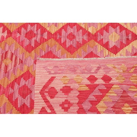 Tappeto Kilim Afghanistan arancione rosso 204x289