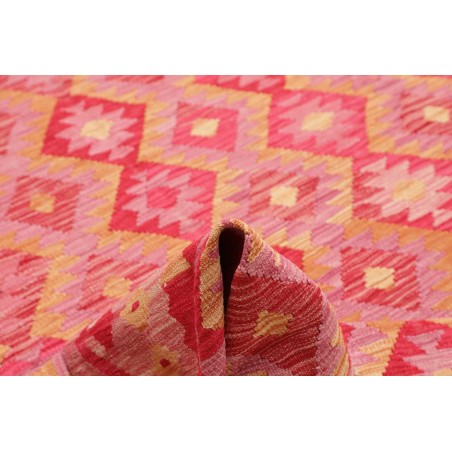 Tappeto Kilim Afghanistan arancione rosso 204x289