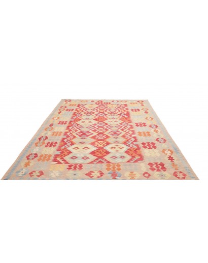 Tappeto Kilim Afghanistan marrone beige 206x299