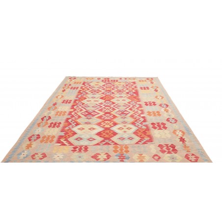 Tappeto Kilim Afghanistan marrone beige 206x299