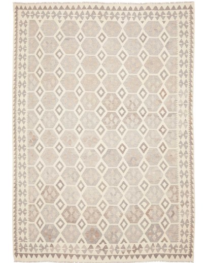 Tappeto Kilim Afghanistan bianco 206x295