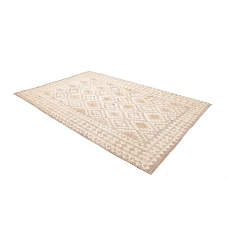 Tappeto Kilim Afghanistan bianco marrone 205x296