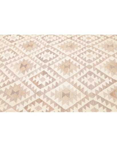 Tappeto Kilim Afghanistan bianco marrone 205x296