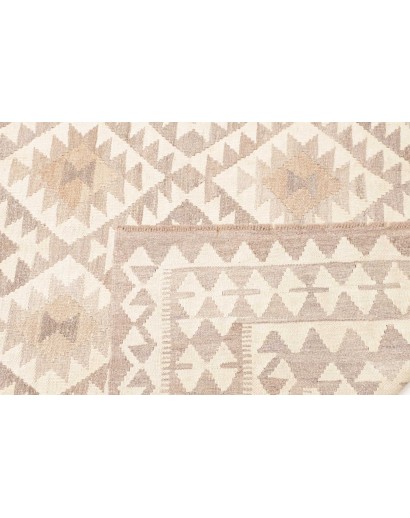 Tappeto Kilim Afghanistan bianco marrone 205x296
