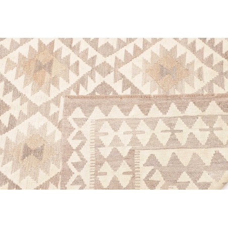 Tappeto Kilim Afghanistan bianco marrone 205x296