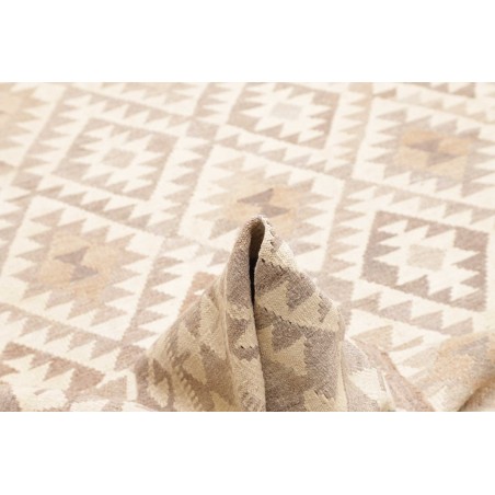 Tappeto Kilim Afghanistan bianco marrone 205x296