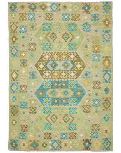 Tappeto Kilim Afghanistan marrone 203x290