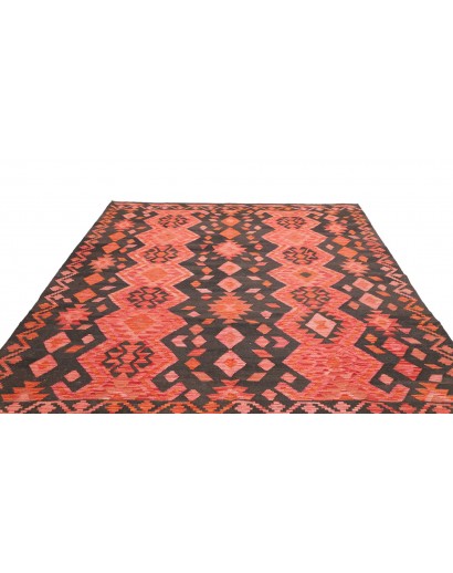 Tappeto Kilim Afghanistan rosso grigio 209x292
