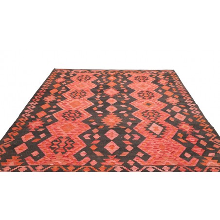 Tappeto Kilim Afghanistan rosso grigio 209x292