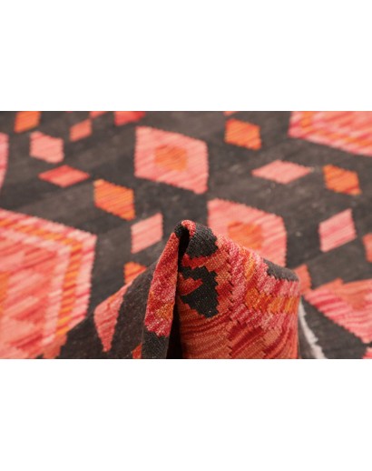 Tappeto Kilim Afghanistan rosso grigio 209x292