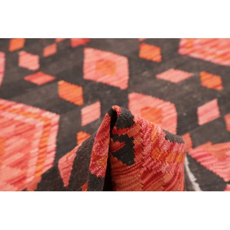Tappeto Kilim Afghanistan rosso grigio 209x292