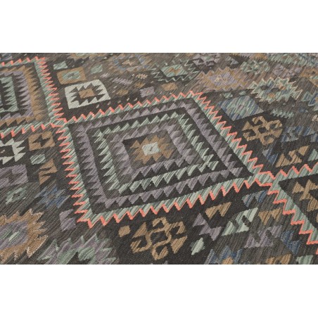 Tappeto Kilim Afghanistan azzurro marrone 200x296