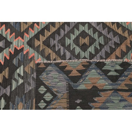 Tappeto Kilim Afghanistan azzurro marrone 200x296