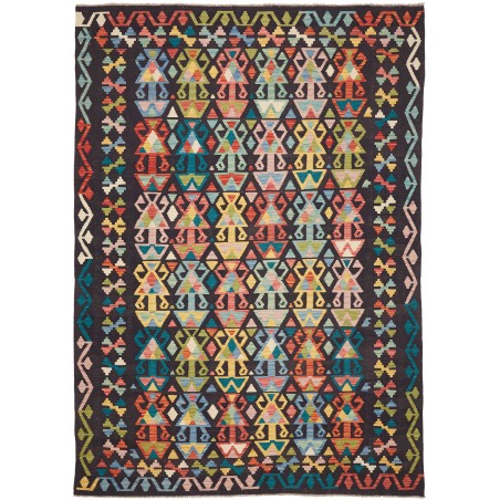 Tappeto Kilim Afghanistan marrone 204x288