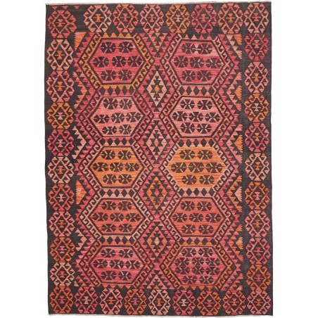 Tappeto Kilim Afghanistan grigio arancione 210x290