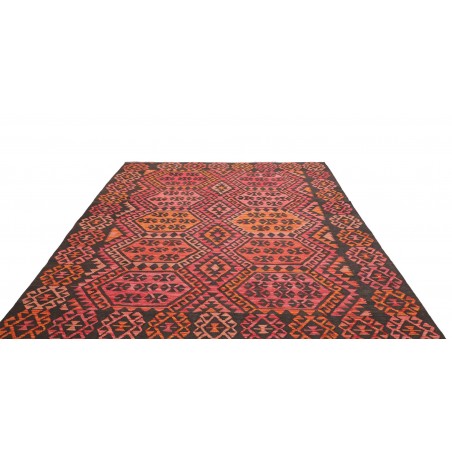 Tappeto Kilim Afghanistan grigio arancione 210x290