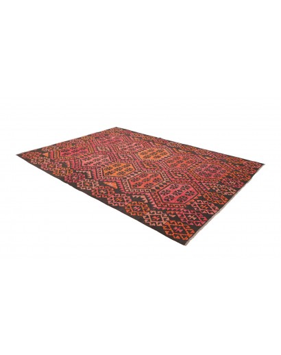 Tappeto Kilim Afghanistan grigio arancione 210x290