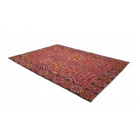 Tappeto Kilim Afghanistan grigio arancione 210x290