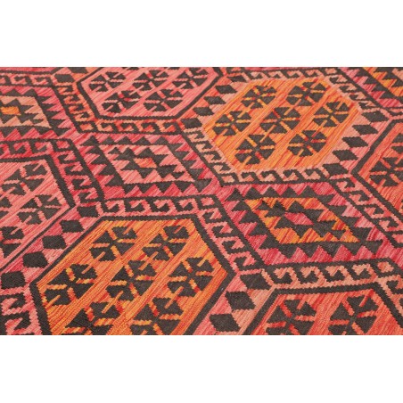 Tappeto Kilim Afghanistan grigio arancione 210x290