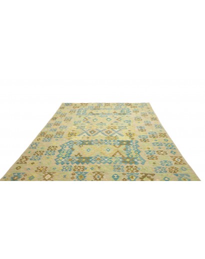 Tappeto Kilim Afghanistan marrone blu 208x293
