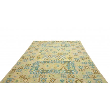 Tappeto Kilim Afghanistan marrone blu 208x293