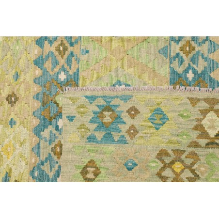 Tappeto Kilim Afghanistan marrone blu 208x293
