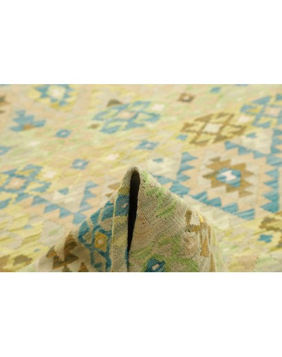 Tappeto Kilim Afghanistan marrone blu 208x293