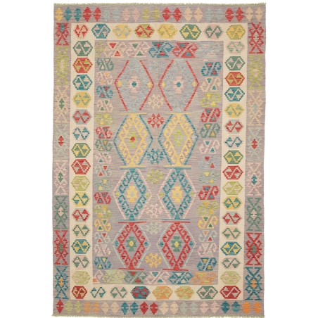 Tappeto Kilim Afghanistan marrone 202x298