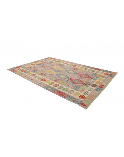 Tappeto Kilim Afghanistan marrone 202x298