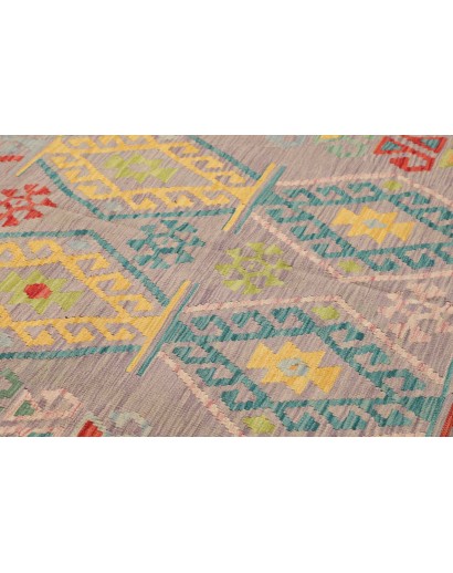 Tappeto Kilim Afghanistan marrone 202x298