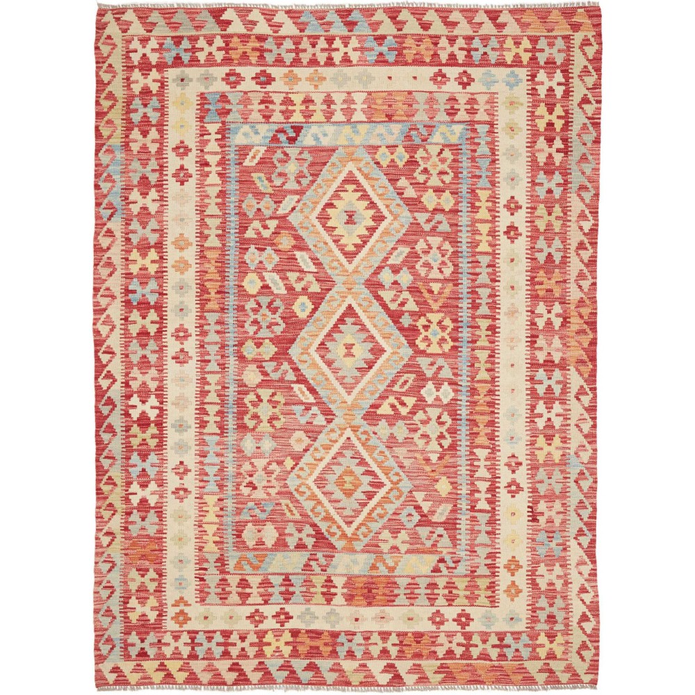 Tappeto Kilim Afghanistan marrone giallo 199x292