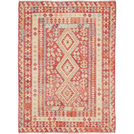 Tappeto Kilim Afghanistan marrone giallo 199x292