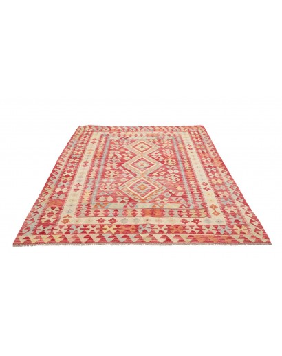 Tappeto Kilim Afghanistan marrone giallo 199x292