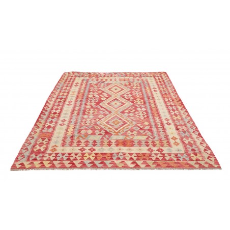 Tappeto Kilim Afghanistan marrone giallo 199x292