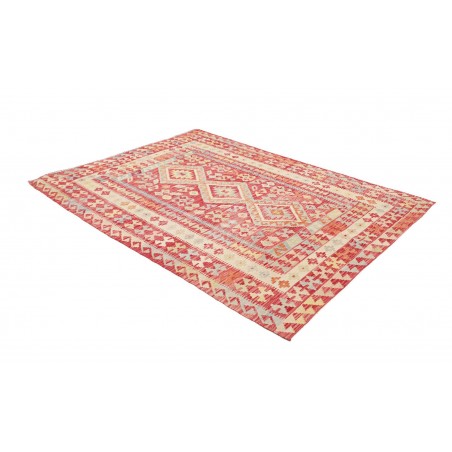 Tappeto Kilim Afghanistan marrone giallo 199x292