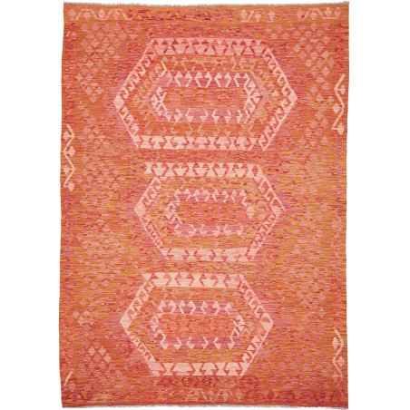Tappeto Kilim Afghanistan rosso 205x289